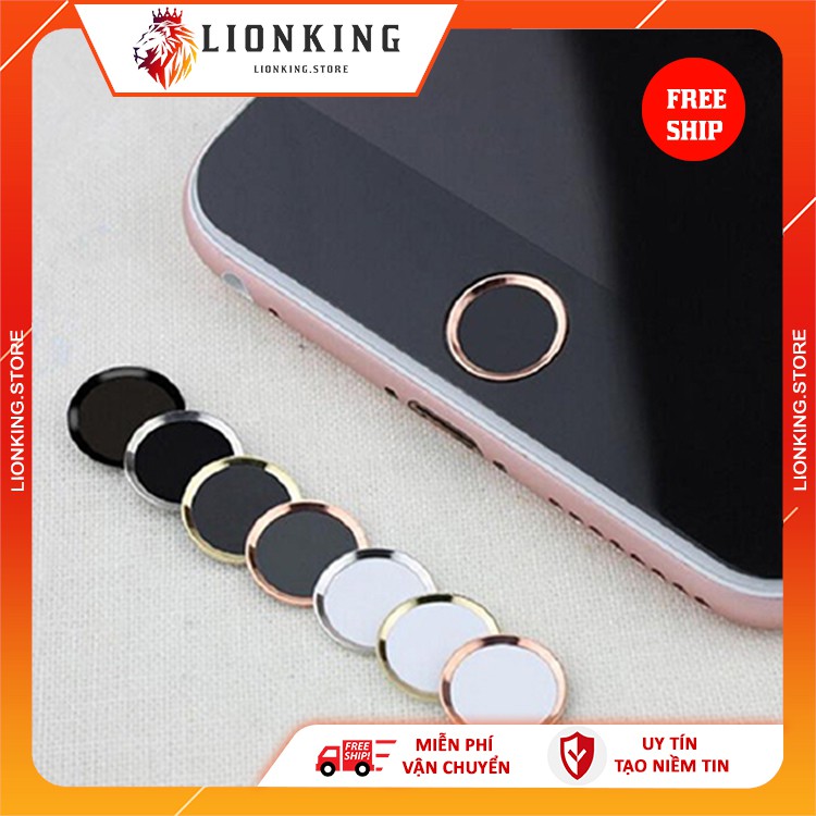 Nút home Iphone giả hỗ trợ vân tay các màu cơ bản - Dùng cùng kính cường lực