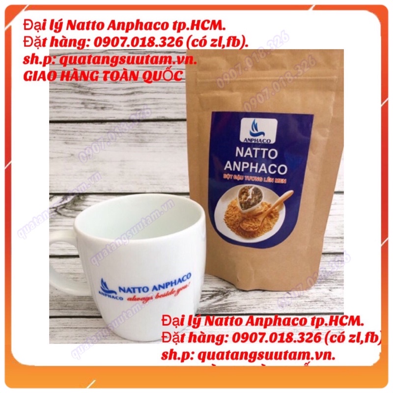 Natto Anphaco- Bột đậu tương lên men (làm mồi ủ được). quatangsuutam.vn, nattou, healthy food, NON GMO