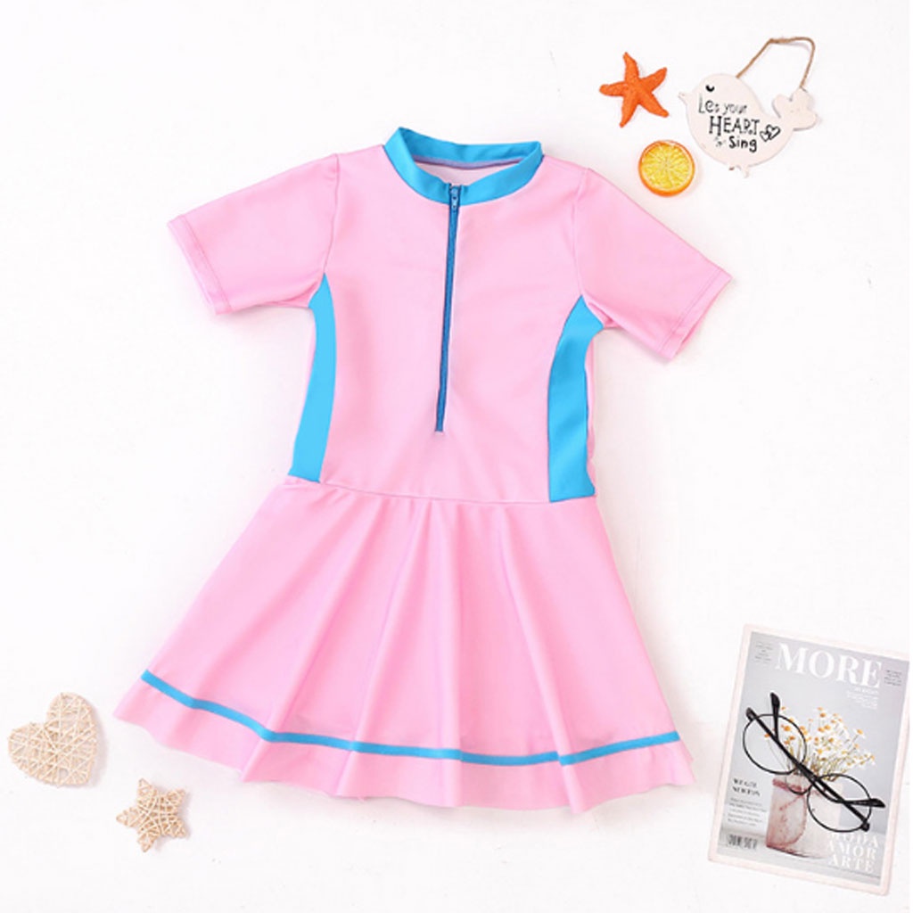 Đồ bơi bé gái cộc tay dáng váy xinh xắn  BK-332i
