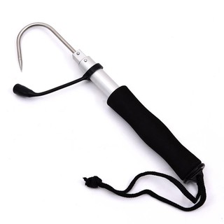 🐳Telescopic Sea Fishing Gaff Stainless Alloy Spear Hook Tackle Fishing Tool