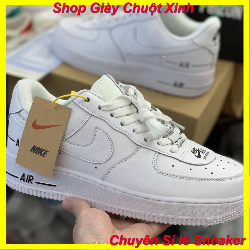 💥FREE SHIP-HÀNG QUẢNG CHÂU 💥𝐍𝐈𝐊𝐄 AF1 trắng LÓT ĐEN  1:1 FULL BOX