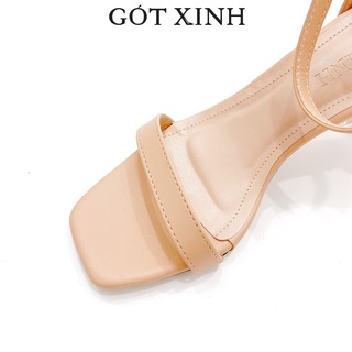 Giày sandal cao gót GÓT XINH GD7 da mờ cao 7cm