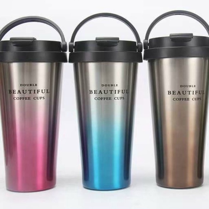 Bình Giữ Nhiệt, Ly / Cốc giữ nhiệt nóng lạnh 500ml đa năng có quai xách tay cầm
