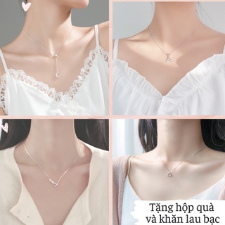 Dây chuyền bạc nữ 40 mẫu thiết kế thời trang đẹp Tiệm bạc Rosaria S925