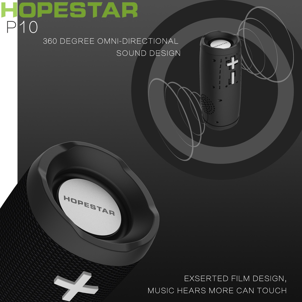 Loa Bluetooth Cao Cấp HOPESTAR P21 Chính Hãng Kết Nối Được 2 Loa Cùng Lúc Pin Trâu Chống Nước Âm Thanh Siêu Hay
