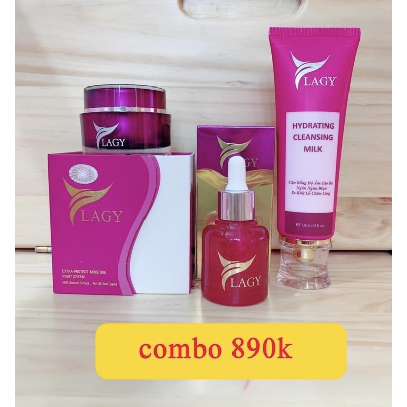 Combo YLAGY 3 món Kem Face Ylagy + Serum Ylagy + Sữa Rữa Mặt Ylagy Ngừa Nám Tàn Nhang Dưỡng Trắng Da Chống nắng