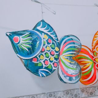 Lồng đèn Trung thu giấy kiếng hình con cá