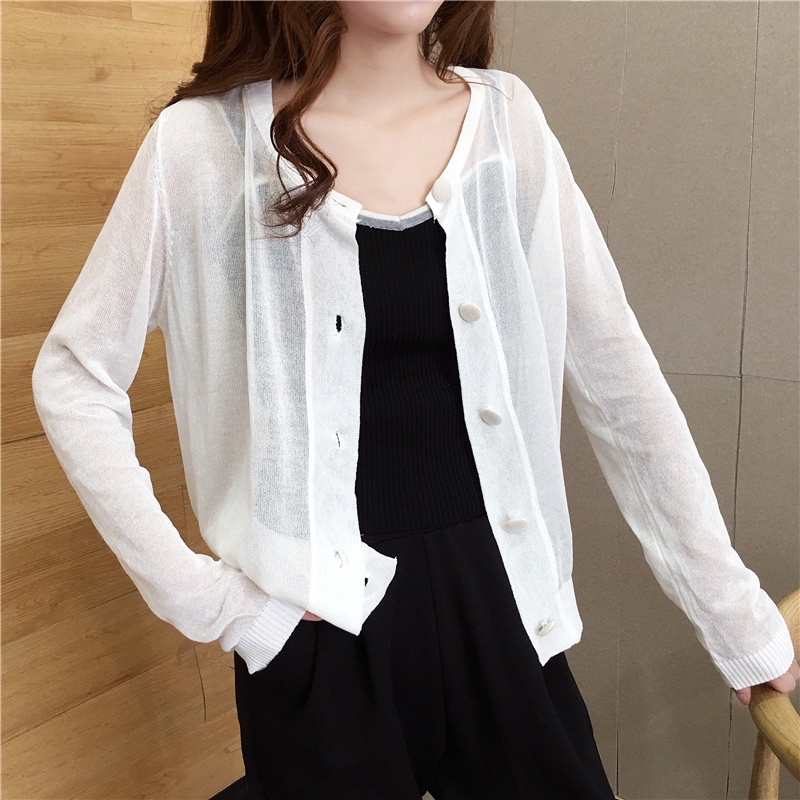 Áo sơ mi SUXI thiết kế vải mỏng dài tay dáng rộng Hàn Quốc