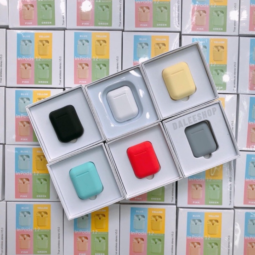 Tai nghe bluetooth inPods cảm ứng âm lượng Mic Đàm Thoại, Pin Trâu, Đủ Màu Sắc. BH 6 Tháng Daleeshop