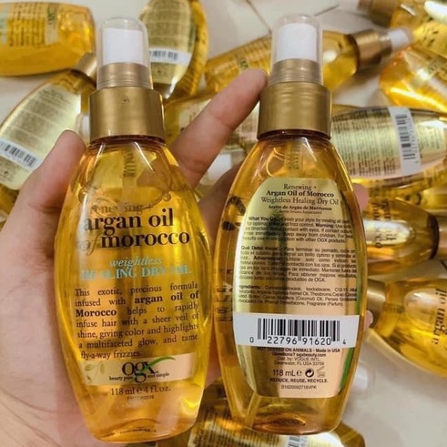 Xịt Dưỡng Tóc OGX Renewing Argan Oil Of Morocco Weightless Healing Dry Oil.