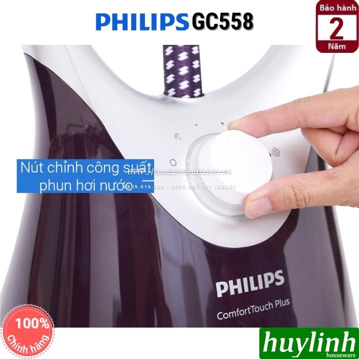 [Mã ELHAMS5 giảm 6% đơn 300K] Bàn ủi hơi nước đứng Philips GC558 - bảo hành 2 năm chính hãng