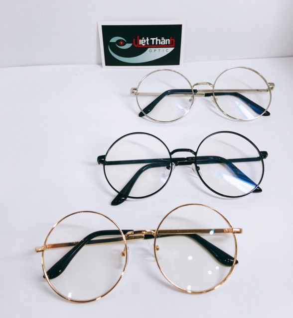 mắt kính teen nobita tròn 2022 gọng kính tròn Vintage tiktok GT02