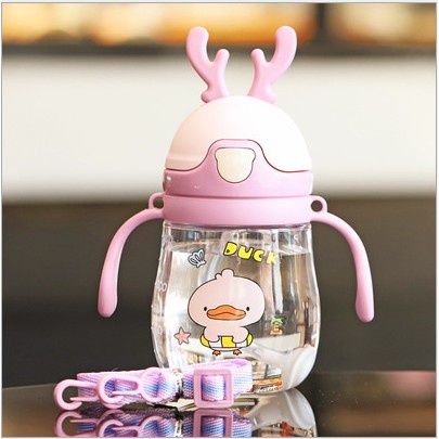 (Tặng 1 cọ rửa ống hút) Bình tập uống, bình tập hút cho bé 280-350ml [Olala Baby]
