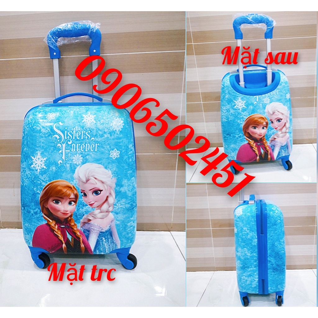 Vali, balo kéo 3D hoạt hình nỗi và họa tiết dễ thương 18 inch - Vali du lịch hành lý xách tay cho bé trai và bé gái