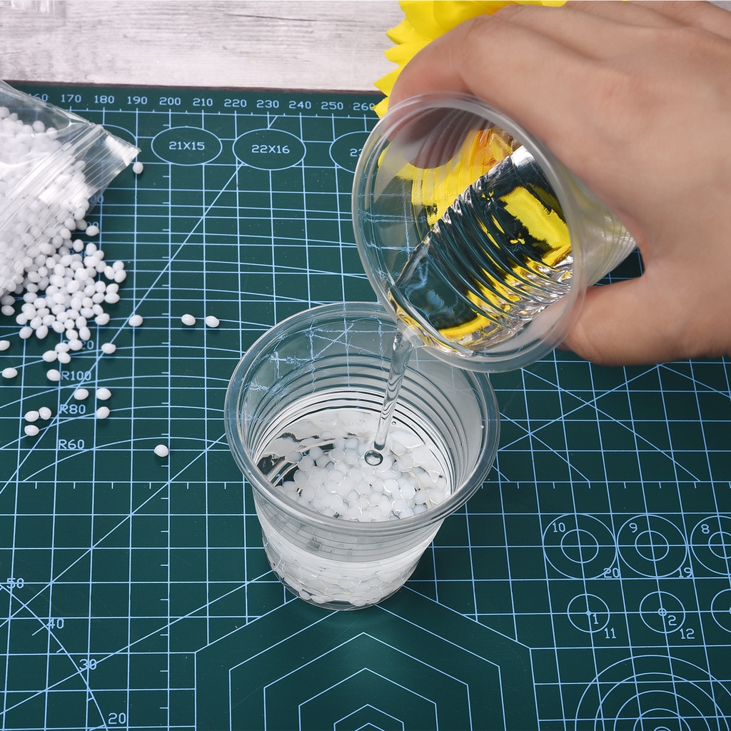 Túi 100g Bột Nhựa Polymorph Trắng Gấp Lại Được Thân Thiện Với Môi Trường Dùng Để Trang Trí Nhà DIY