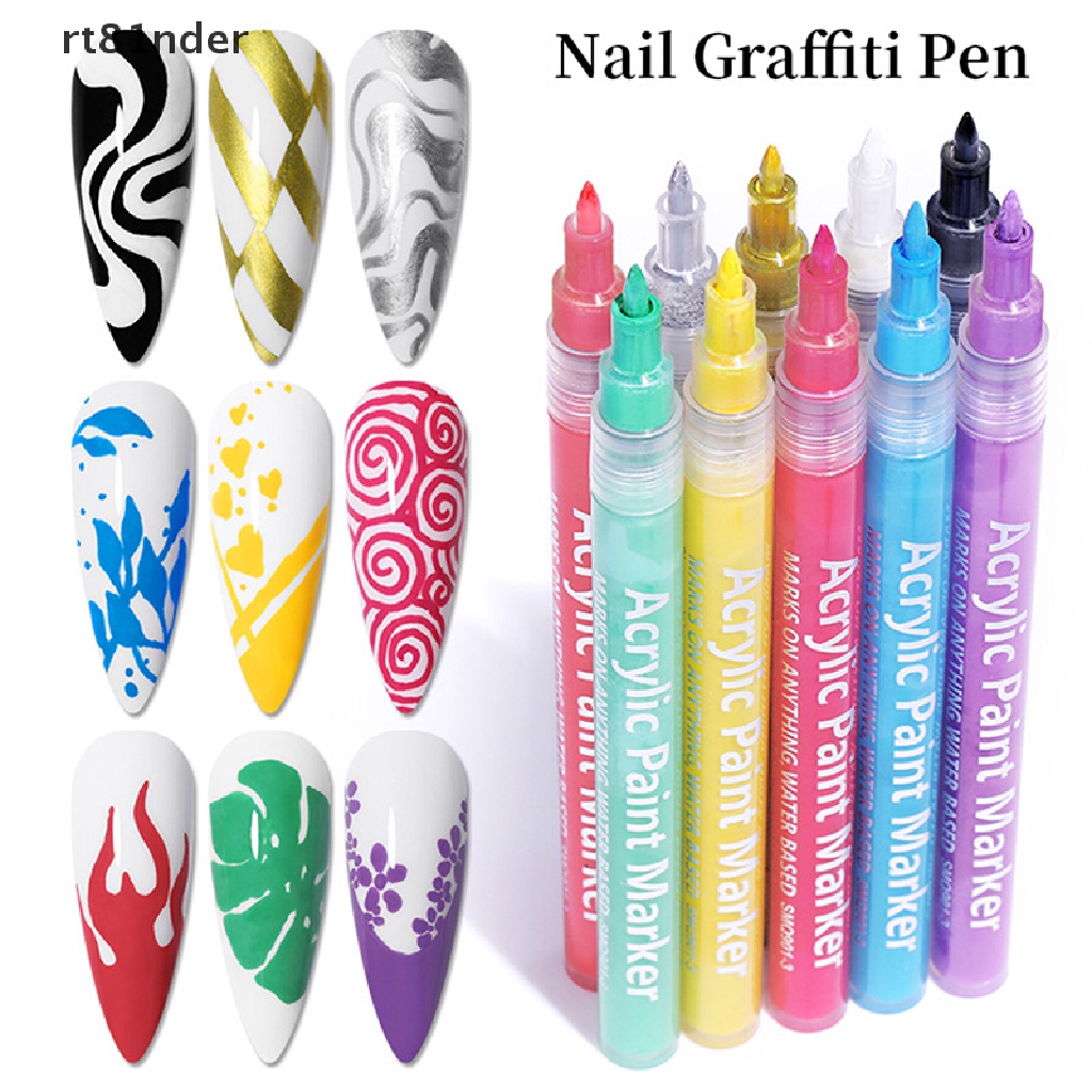 [Hàng mới về] Bút vẽ móng tay gel UV trang trí chấm điểm làm đẹp móng DIY