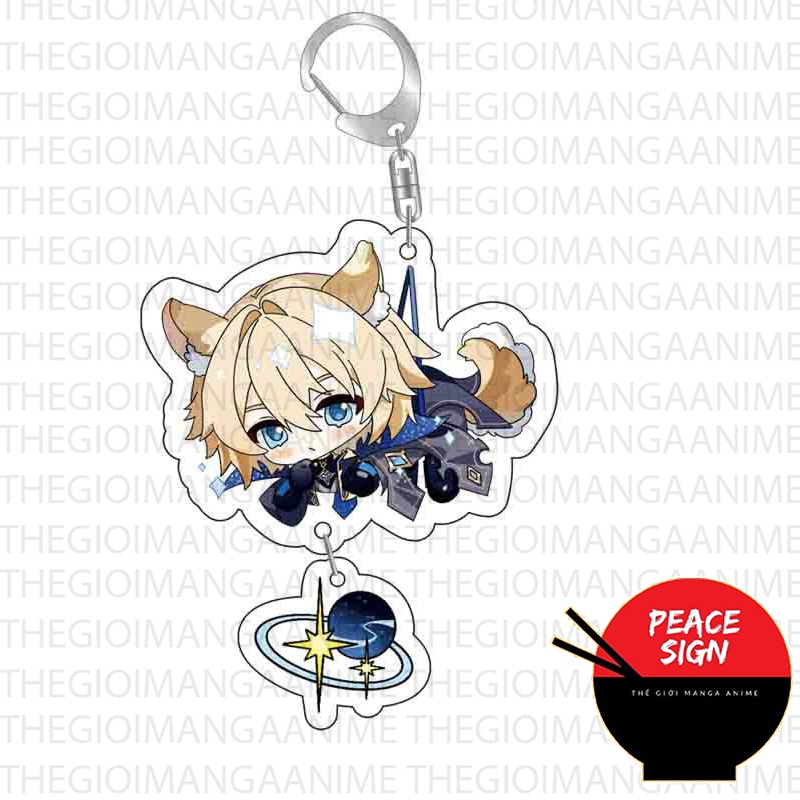 (đủ mẫu) Móc Khóa GENSHIN IMPACT ver TREO THẢ mica acrylic anime chibi game phụ kiện chìa khóa