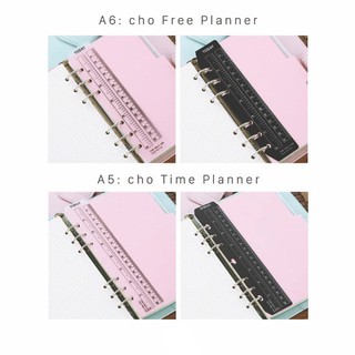 Thước nhựa phân trang phụ kiện sổ còng A5 A6 Be Tiny