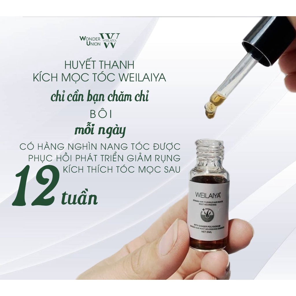 [Dùng Thử] Mọc Tóc Nhanh Hàng Đầu Với Combo Chống Rụng Tóc &amp; Mọc Tóc Weilaiya Chính hãng - 1 set gội xả + 2 Serum Tóc