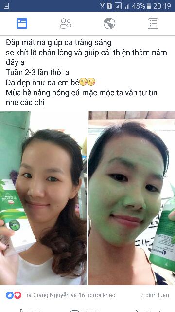  Mặt nạ ủ trắng sữa dê trà xanh Cầu Bình An