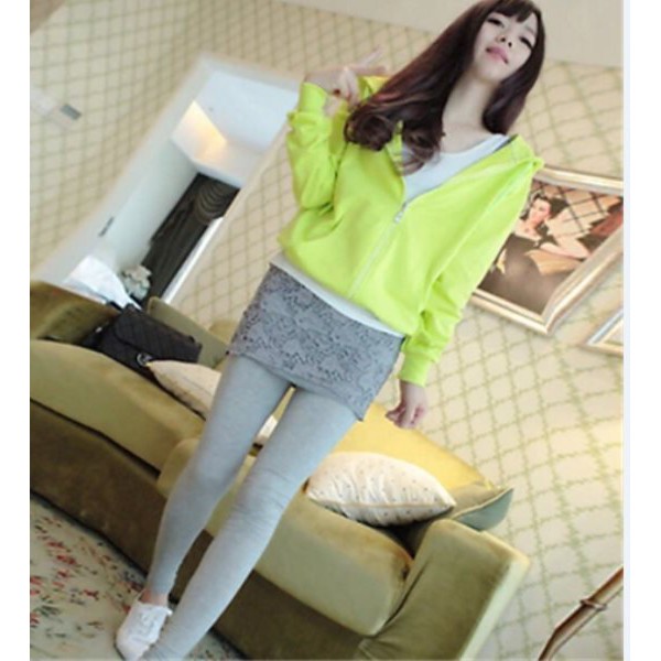 Áo Khoác Cardigan Tay Dài Màu Trơn Phối Khóa Kéo Phong Cách Hàn Quốc | BigBuy360 - bigbuy360.vn