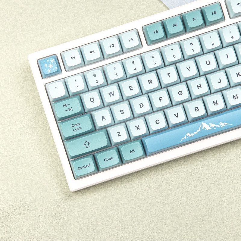 GMK Iceberg keycap XDA Profile 123 key PBT Dye bàn phím cơ thăng hoa keycap