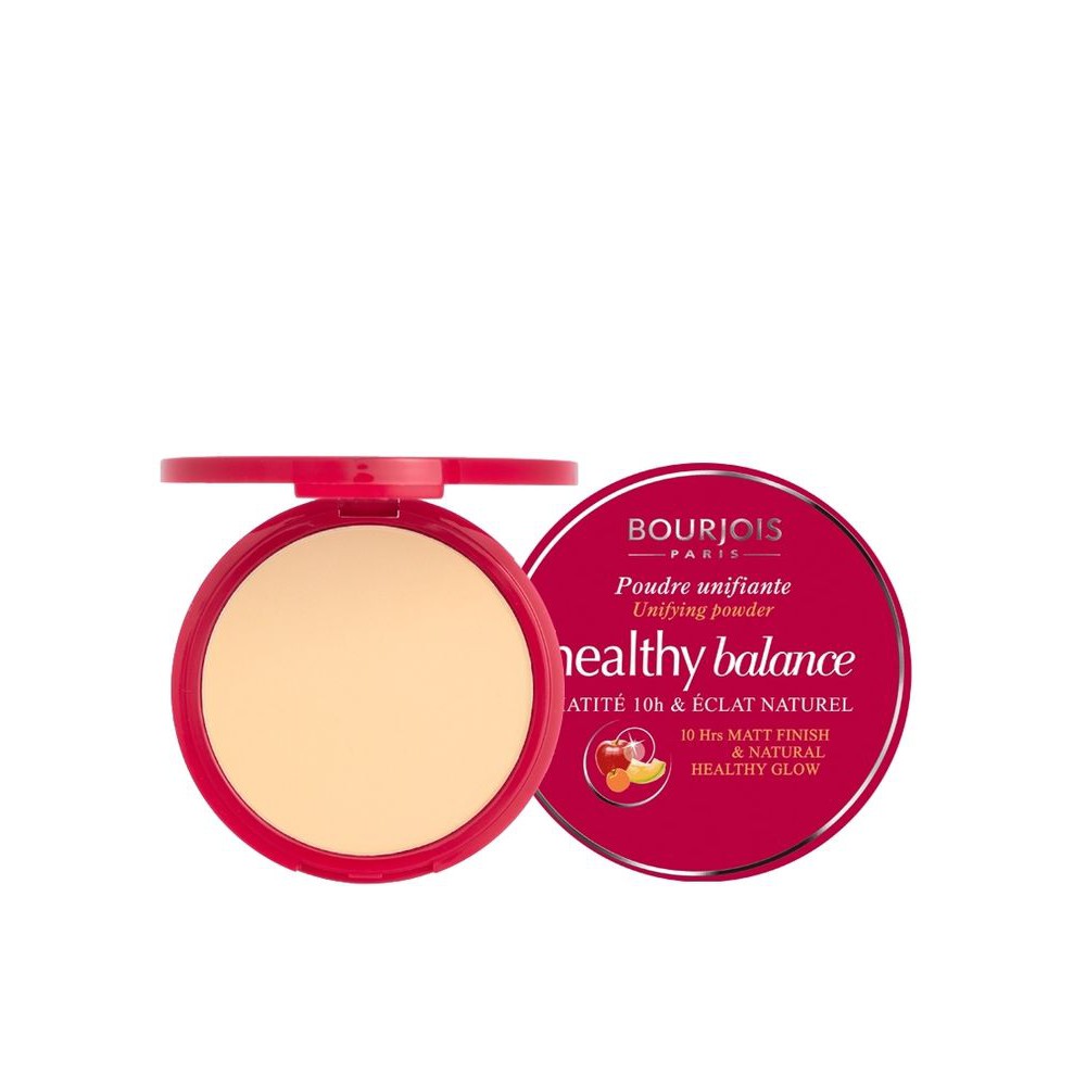 Phấn phủ dạng nén Bourjois Healthy Balance 9g - Pháp (No.52 da sáng)