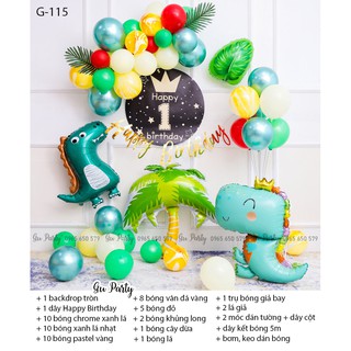 Set Bóng Sinh Nhật Khủng Long