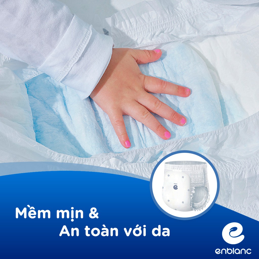 ( Tặng khăn lớn)Combo 2 Tã Bỉm Quần size XXL18 ENBLANC KEEP FRIENDS Siêu mỏng