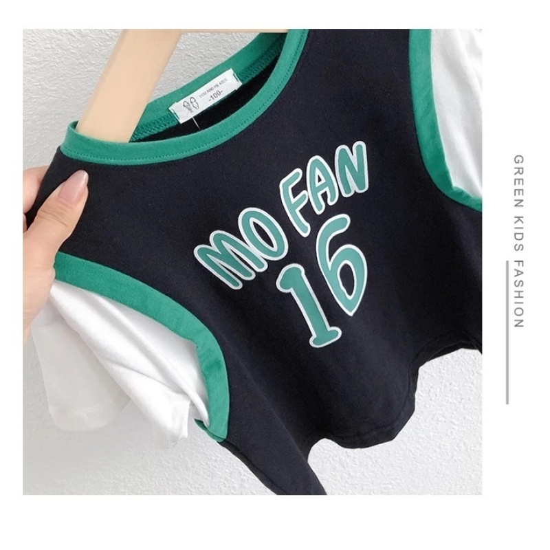 Áo thun cotton tay ngắn phong cách Hàn Quốc cho bé trai bé gái, siêu dễ thương, siêu cute