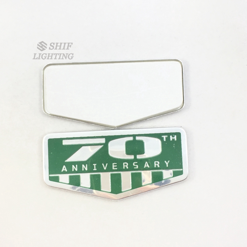 Miếng dán hình logo họa tiết chữ 70TH ANNIVERSARY làm bằng ABS trang trí xe hơi JEEP