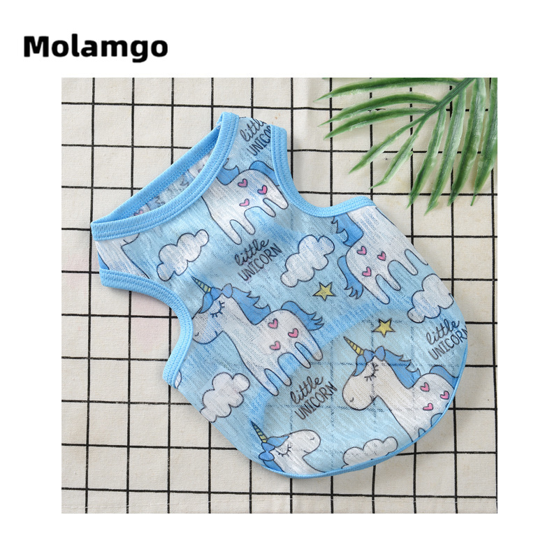 Áo thun cho thú cưng chất liệu nhẹ thoáng khí thời trang mùa hè