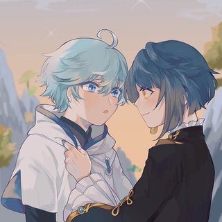 (Artist: Saru - Fangoods) Print Hình A5 giấy cứng Chongyun & Xingqiu Genshin Impact