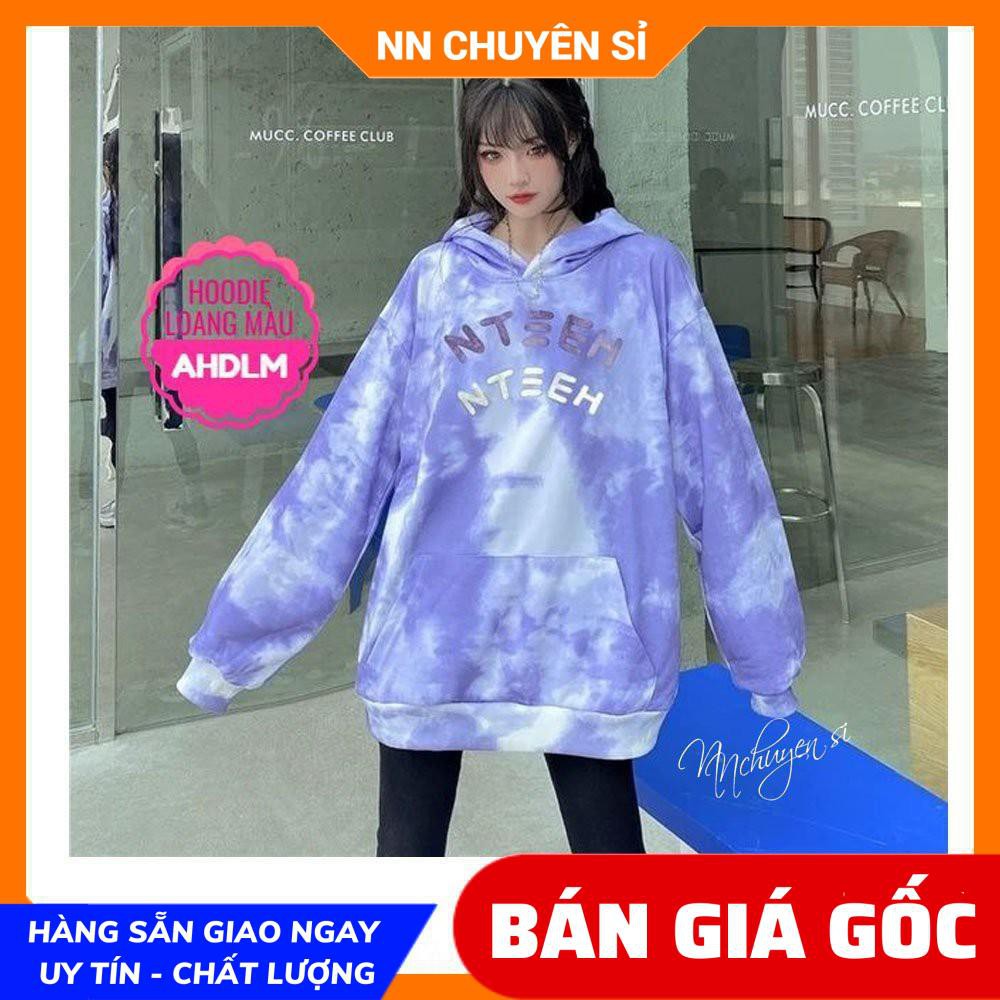 ÁO HOODIE NỈ LOANG MÀU CỰC CHẤT ⚡ ẢNH THẬT⚡ ÁO NỈ CHUI