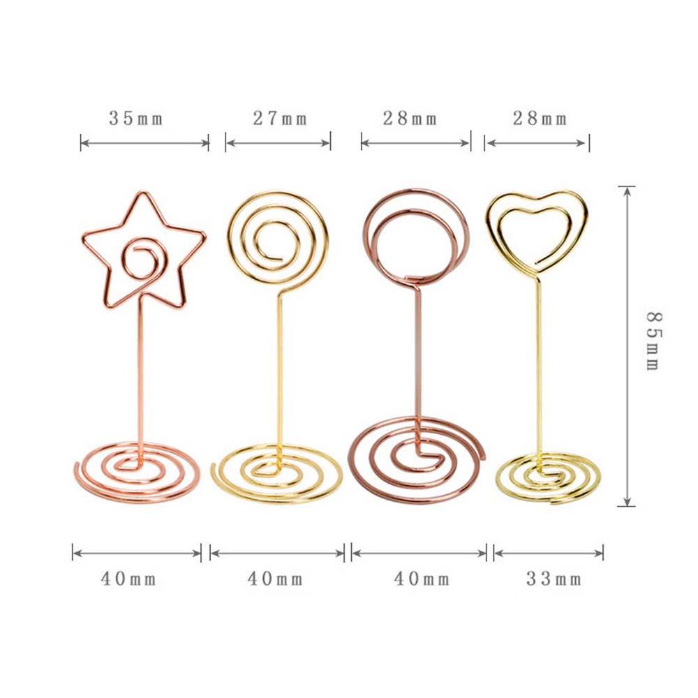 YIYU Giá Đỡ Thẻ Bằng Kim Loại Màu Vàng Để Bàn Trang Trí Tiệc Cưới