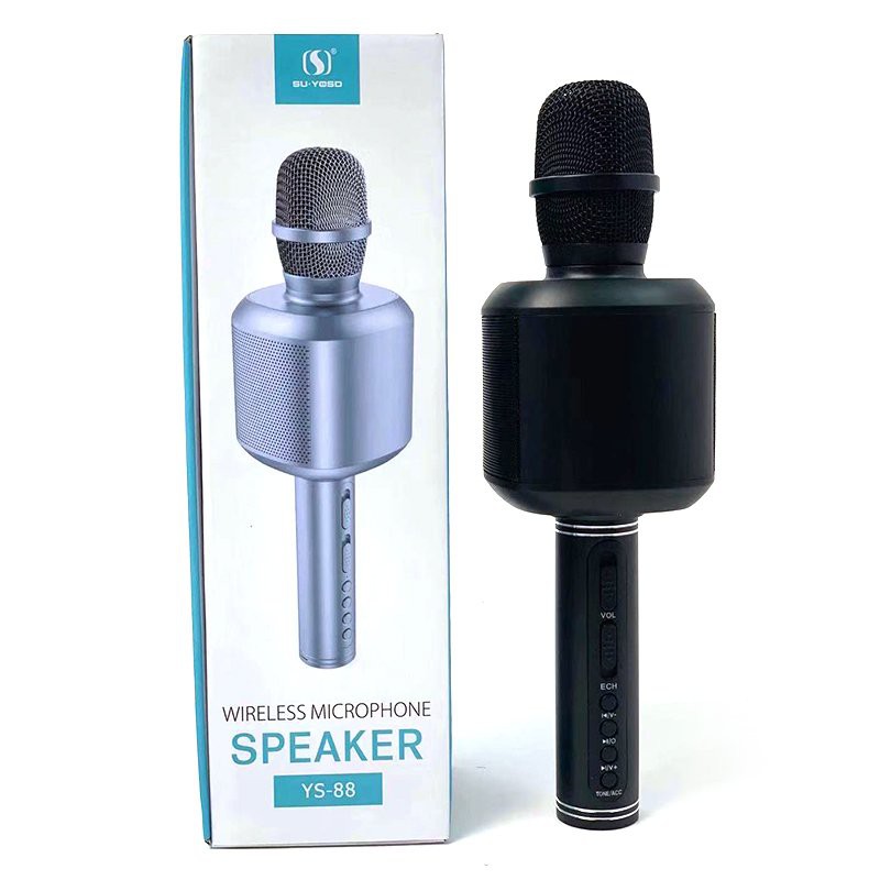 Micro karaoke bluetooth YS 88 89 Micro kiêm loa karaoke SU YOSD - Chỉnh echo ngay trên mic - Tích hợp thay đổi giọng nói