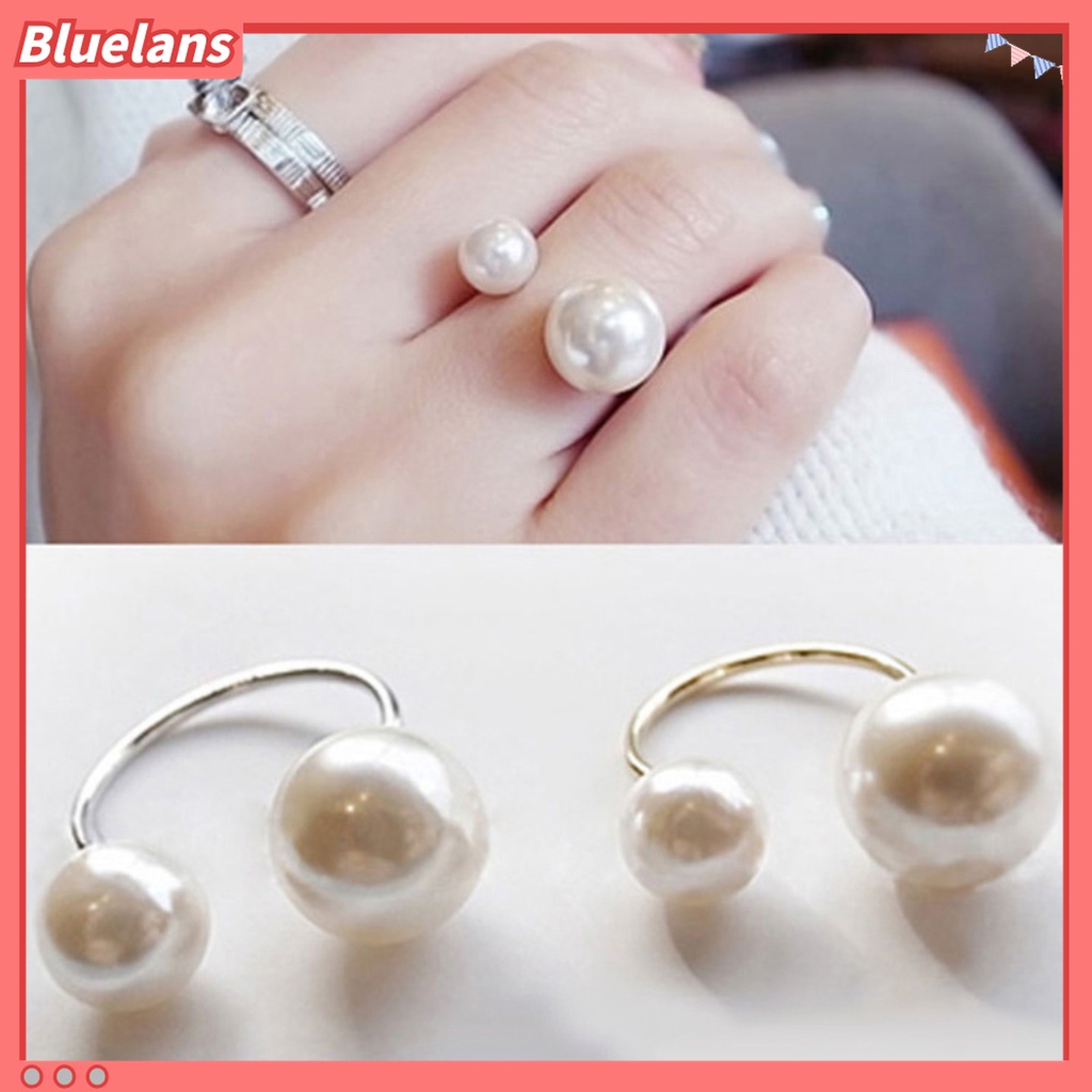 Nhẫn Hợp Kim Đính Ngọc Trai Giả Thời Trang Cho Nữ