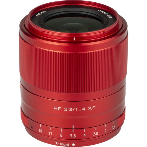 Ống Kính Viltrox AF 33mm f1.4 for Fujifilm X - Phiên Bản Giới Hạn - China Red Limited Edition