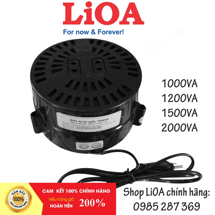 Biến Áp Đổi Nguồn LIOA 1000/1200/1500/2000VA (Nguồn Vào 220V / Nguồn Ra 100-120V)