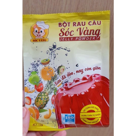 Bột thạch rau câu sóc vàng gói lẻ