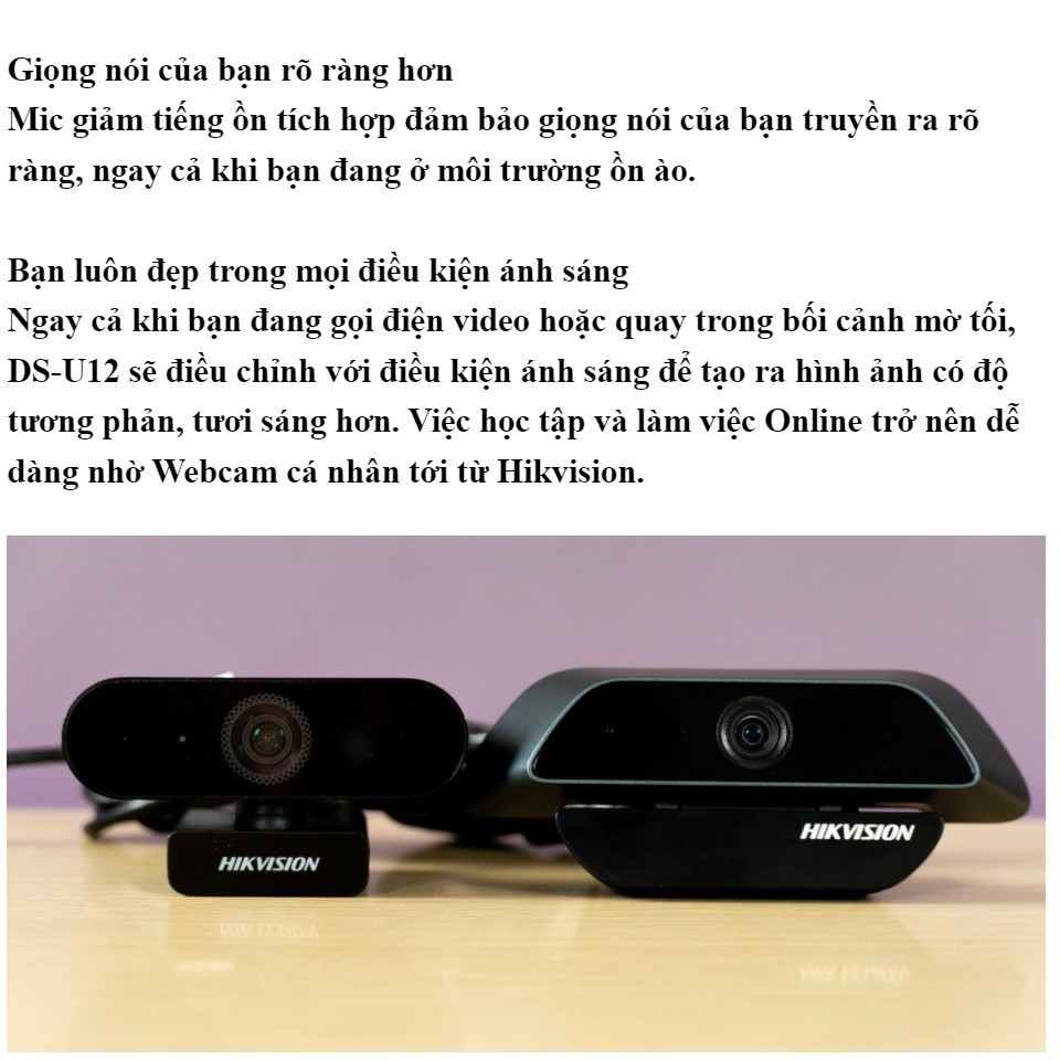 Webcam HIKVISION DS-U02 - Học trực tuyến ,Giúp trợ giảng ,thầy cô dạy học từ xa , họp công ty trực tuyến | BigBuy360 - bigbuy360.vn