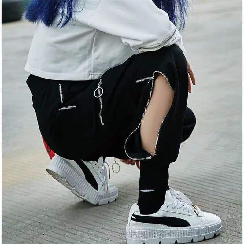 Quần jogger kaki nữ , quần dài nữ, đi chơi, thời trang, phối dây kéo cực cá tính ( ảnh thật) | BigBuy360 - bigbuy360.vn