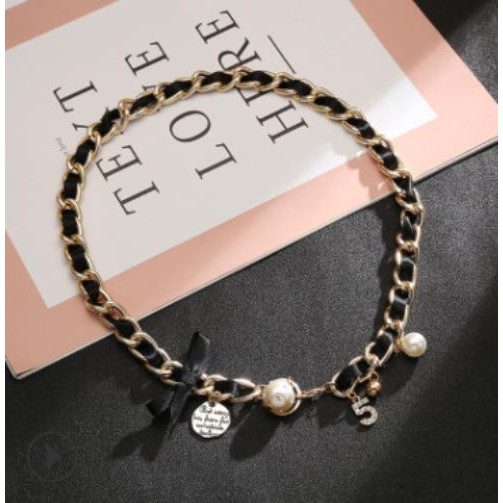 Vòng cổ (choker) xích đính nơ