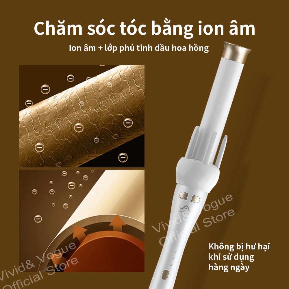 Máy uốn tóc 4Gen VIVID & VOGUE tự động bằng gốm máy uốn tóc cầm tay