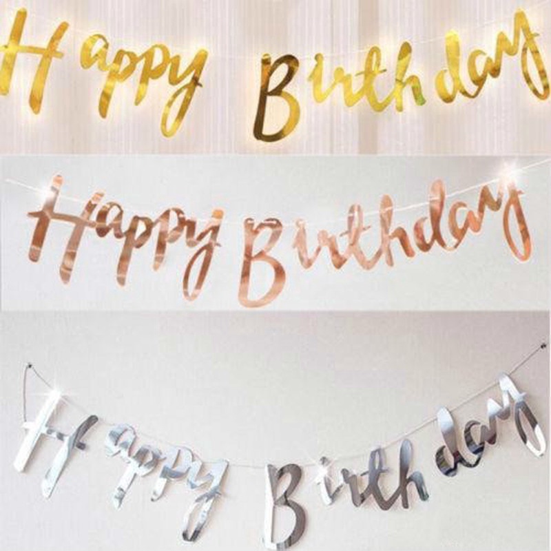 Dây Cờ Treo In Chữ Chúc Mừng Sinh Nhật Cho Bé