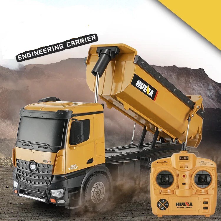 Xe tải ben Huina573 nhâng ben tới 5kg