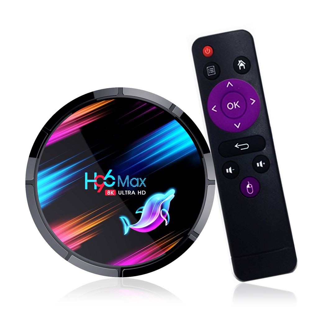 TV Box H96 Max X3 Android 9.0 S905X3 Cortex-A55 64 Bit 4GB / 32GB 2.4G & 5G WiFi H.265 VP9 I Miracast HD Kèm Phụ Kiện