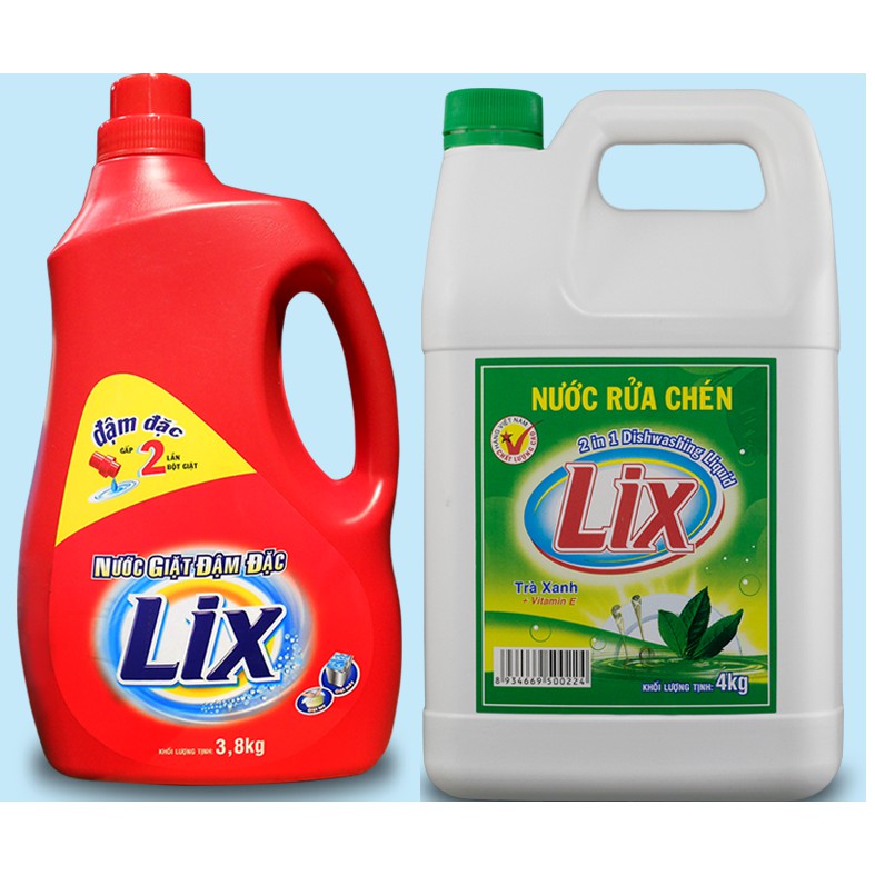 Nước Rửa Chén Lix Siêu sạch 3.6kg