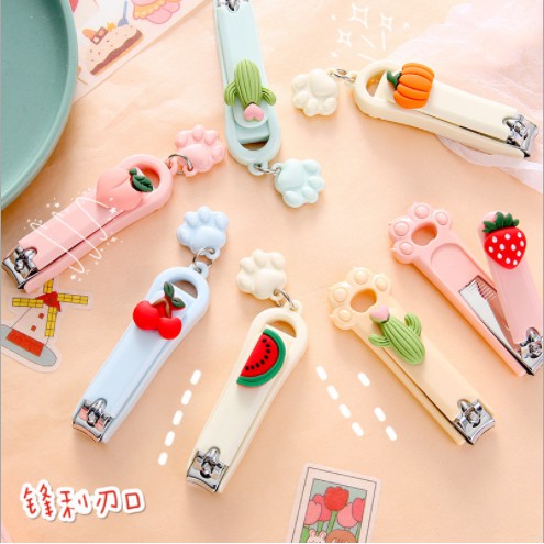 Bấm Móng Tay Hình Hoa Qủa Hoạt Hình Ngộ Nghĩnh nhiều quả