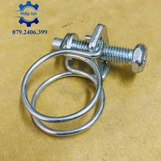 Cổ dê dây - Cổ dê hai dây sắt mạ niken giá rẻ & Quai nhê Clamp đai kẹp xiết ống